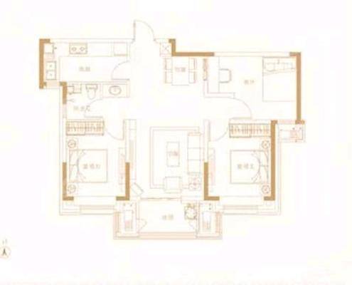 阳光城翡丽公园3室2厅1卫99㎡