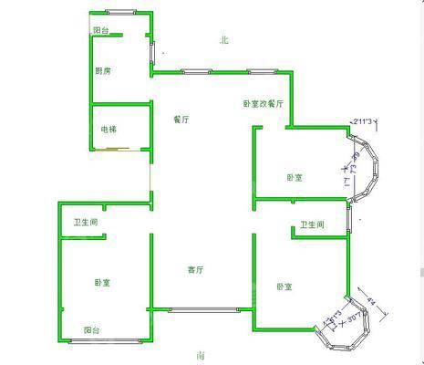 天成明月洲西区3室2厅2卫136㎡