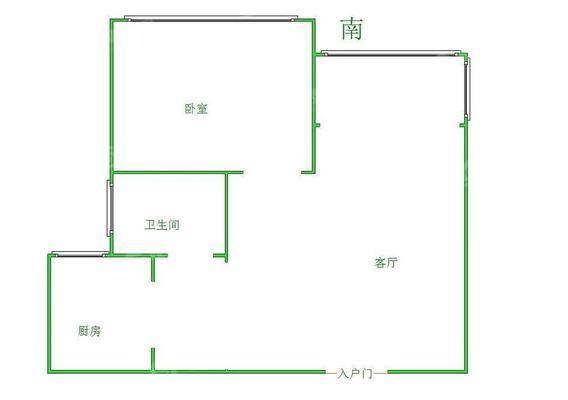 阿尔卡迪亚锦绣天地A区1室1厅1卫54㎡