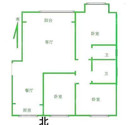 凤凰城（C区）3室2厅2卫126㎡