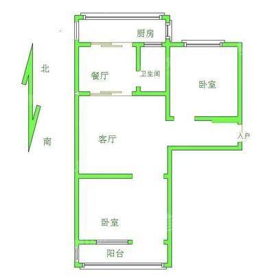 石化新村（炼油厂）2室1厅1卫63㎡