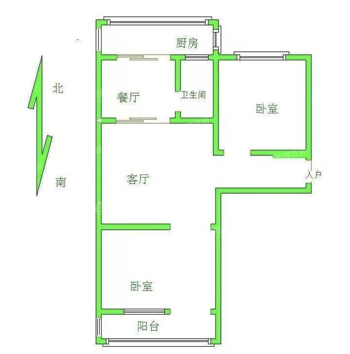石化新村（炼油厂）2室1厅1卫63㎡
