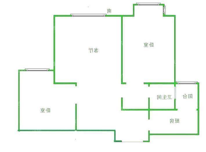 禧福荷堂A区2室1厅1卫84㎡