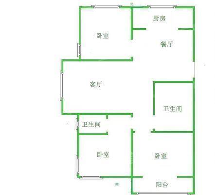 天成郡府东区3室2厅2卫135㎡