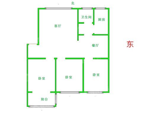 医专小区（新医专宿舍）3室2厅1卫111㎡