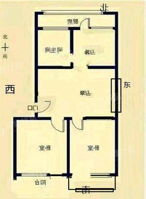 化工厂宿舍2室1厅1卫85㎡
