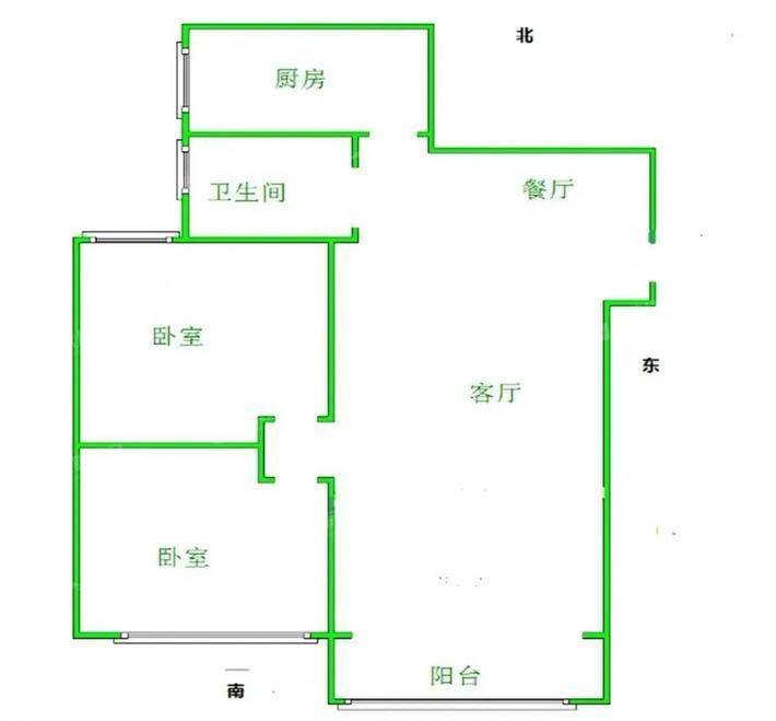 塞纳左岸2室2厅1卫96㎡