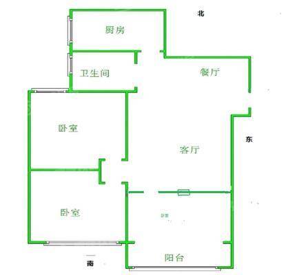 塞纳左岸3室2厅1卫96㎡