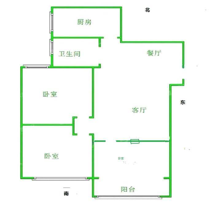 塞纳左岸3室2厅1卫96㎡