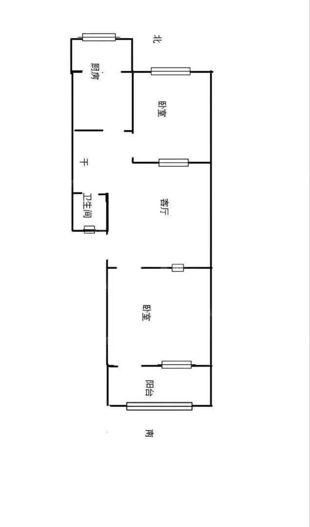 李家花园小区3室2厅1卫60㎡