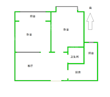 嘉禾一方二期2室1厅1卫76㎡