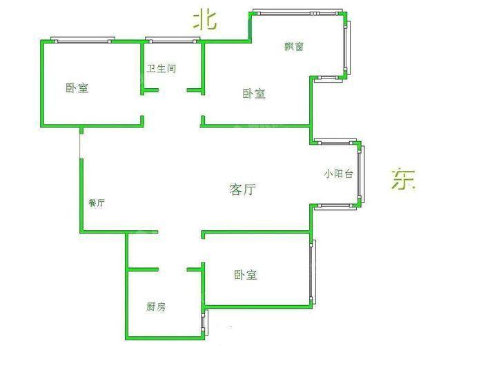 荣盛阿尔卡迪亚新儒苑3室2厅1卫99㎡
