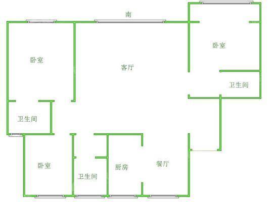 泰合荣盛华府（南区）3室2厅3卫179㎡