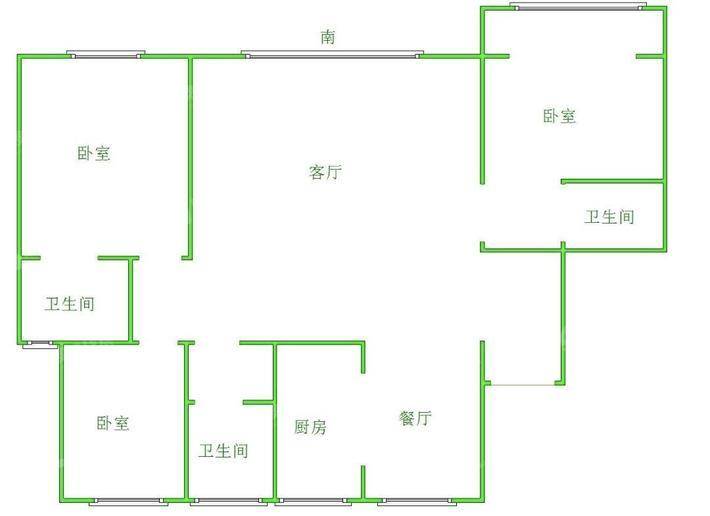 泰合荣盛华府（南区）3室2厅3卫179㎡