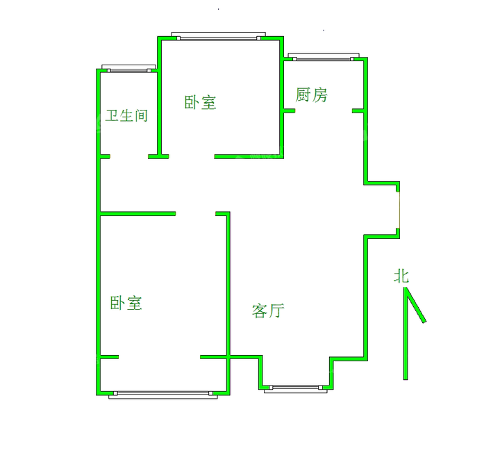 阿尔卡迪亚锦绣天地A区2室2厅1卫74㎡