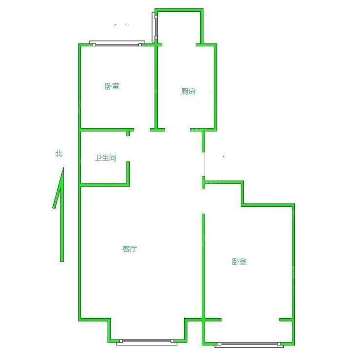 皇家壹里（A区）2室2厅1卫92㎡