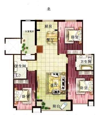 信友城市之光3室2厅2卫137㎡