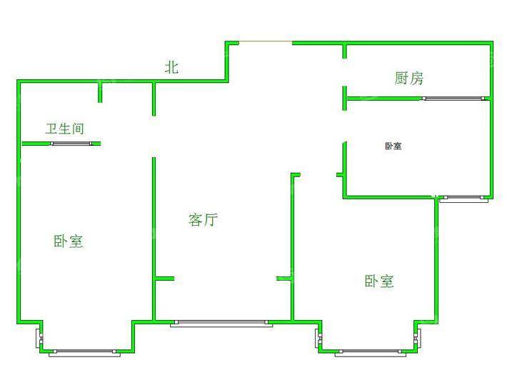 嘉禾一方二期2室2厅2卫103㎡