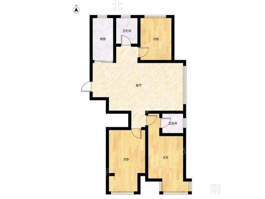 龙岸清华3室2厅2卫124㎡