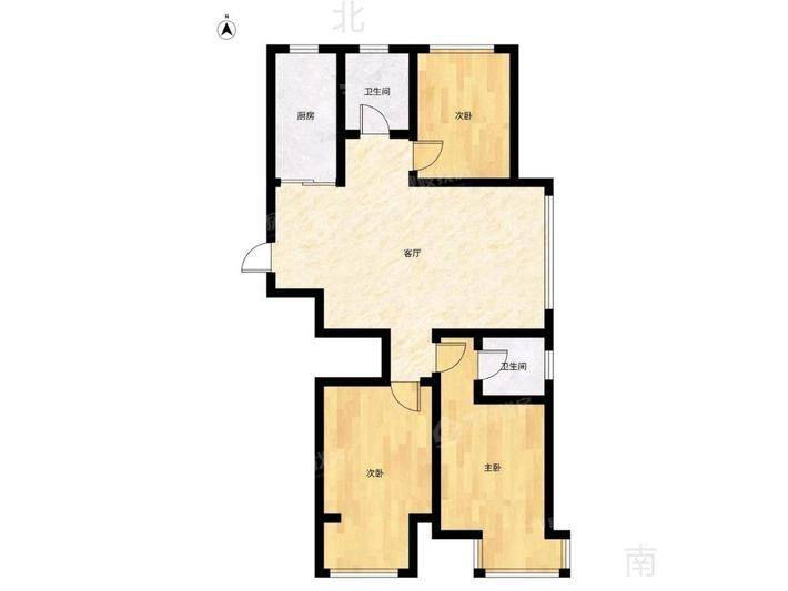 龙岸清华3室2厅2卫124㎡