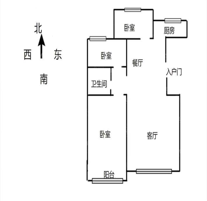 天成名著二期3室2厅1卫101㎡