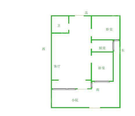 三里家园2室2厅1卫79㎡