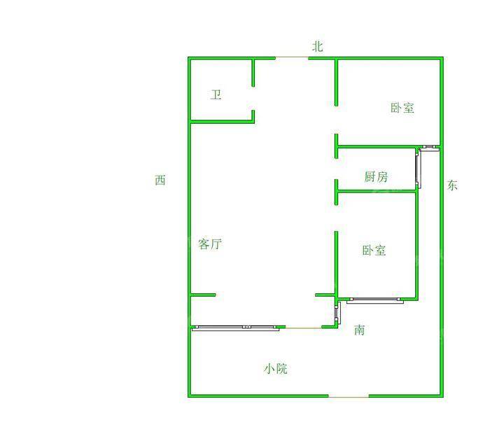 三里家园2室2厅1卫79㎡