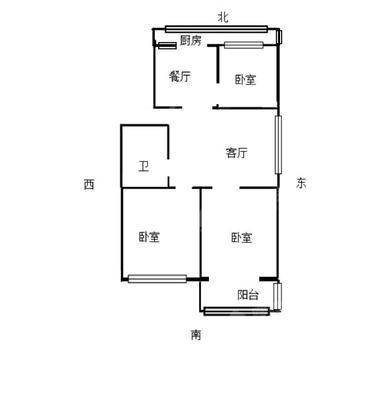 隆华小区（二塑）3室2厅1卫117㎡