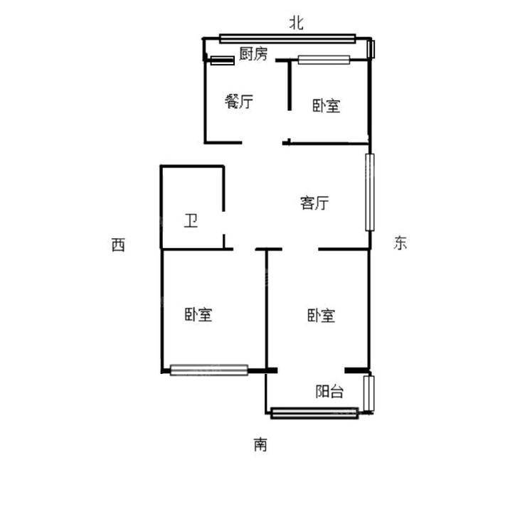 隆华小区（二塑）3室2厅1卫117㎡