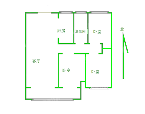 泽信云尚3室1厅1卫98㎡