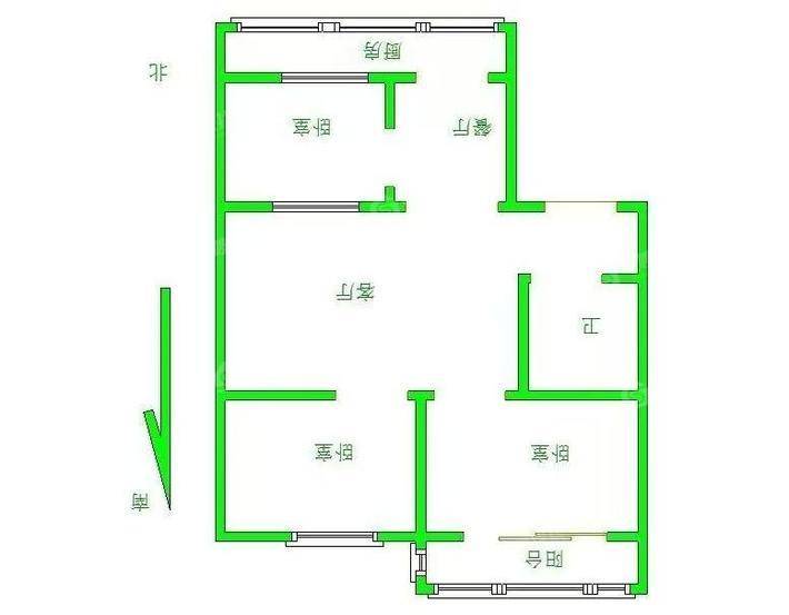 武警小区3室2厅1卫102㎡