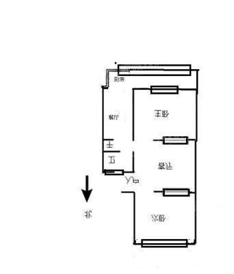 面粉厂宿舍2室1厅1卫68㎡