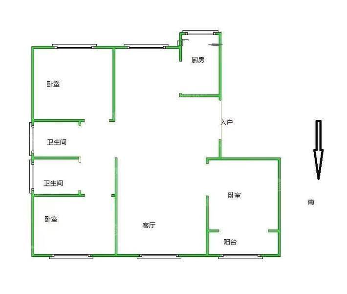 天成明月洲西区3室2厅2卫124㎡