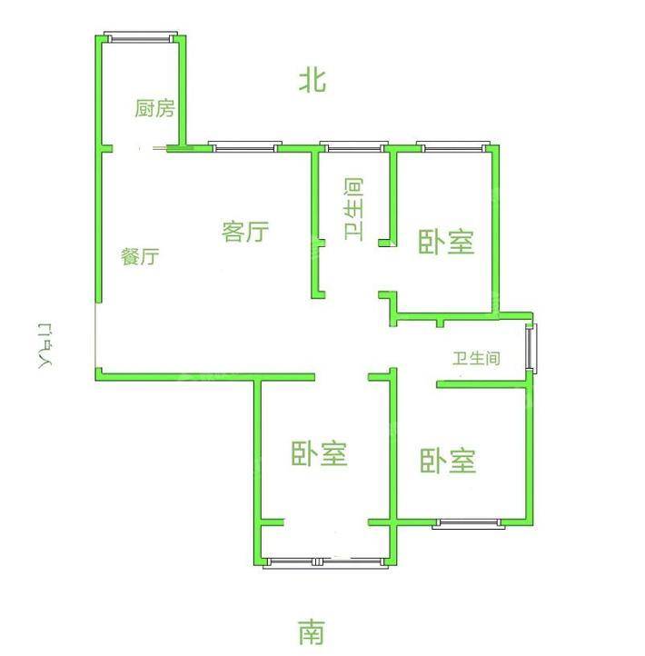 东方世纪家园3室2厅2卫123㎡