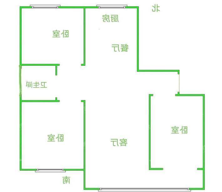 颐和尚城四区3室2厅1卫104㎡