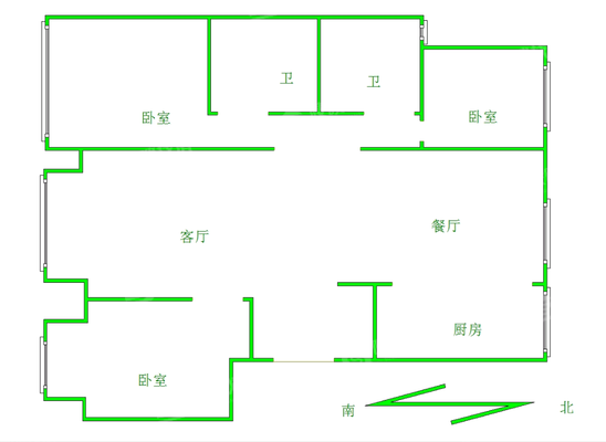 天成岭秀岭贤府3室2厅2卫121㎡