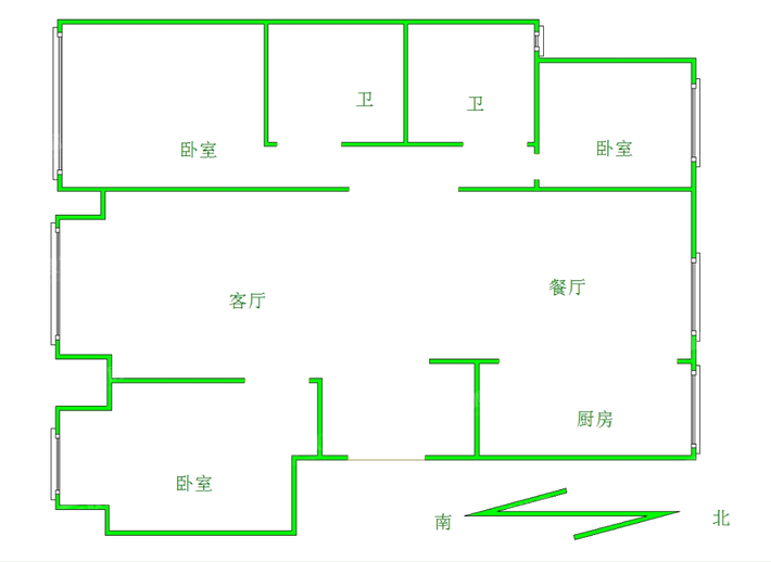天成岭秀岭贤府3室2厅2卫121㎡