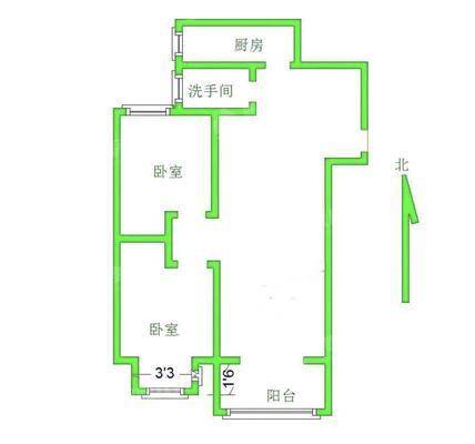 嘉禾一方一期2室2厅1卫98㎡