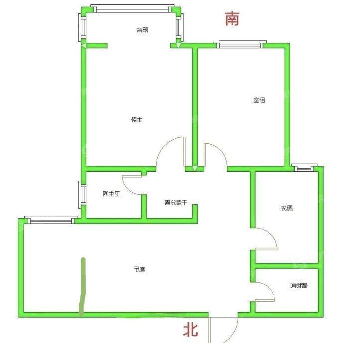 凤凰城（B区）2室2厅1卫86㎡