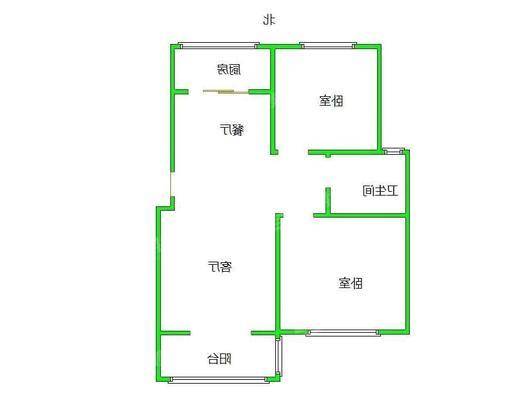 嘉禾一方三期2室2厅1卫87㎡