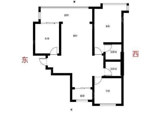 荣盛君兰苑3室2厅2卫116㎡