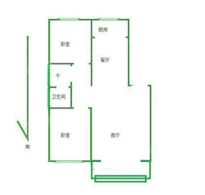 万泰家园2室2厅1卫91㎡