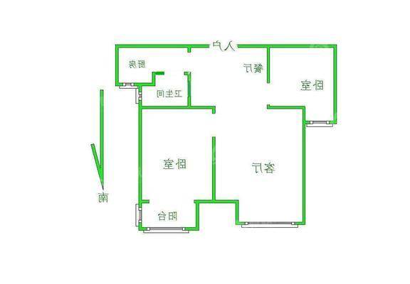阿尔卡迪亚锦绣天地B区2室2厅1卫77㎡