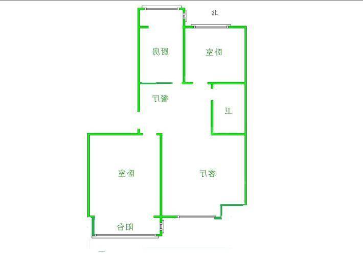 滨河龙韵2室2厅1卫101㎡