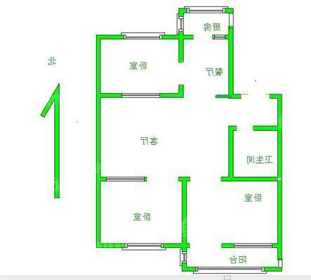 粮局小区3室2厅1卫114㎡