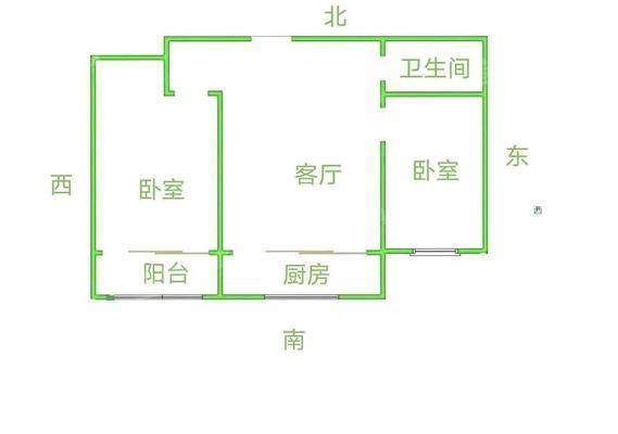 百合世嘉2室1厅1卫81㎡
