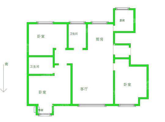 天成名著二期3室2厅2卫126㎡