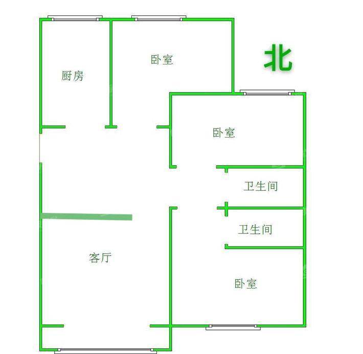 一世界书香华府3室2厅2卫128㎡
