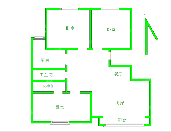 金域华庭3室2厅2卫135㎡