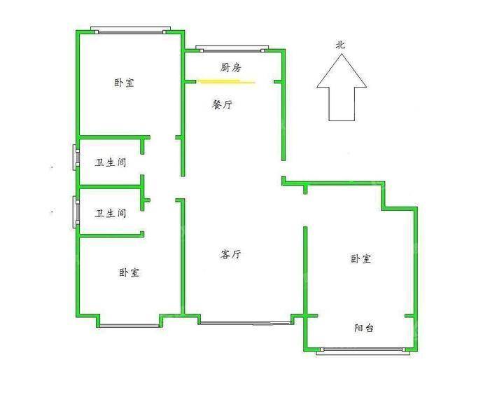 天成和园3室2厅2卫119㎡